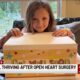 Young girl thriving after open heart surgery