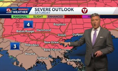 A nice spring day Friday, Weather Alert Day severe storms Saturday