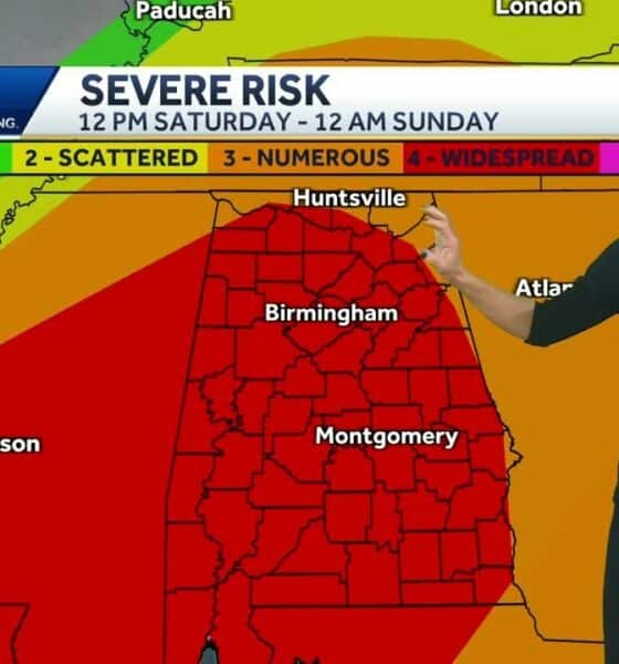 Alabama Alert Day: Widespread severe storms including strong, long-track tornadoes are forecast f...