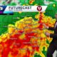 2 rounds of showers and storms on Saturday