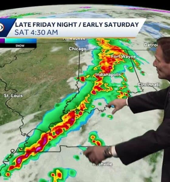 Storms arrive late tonight and Saturday afternoon