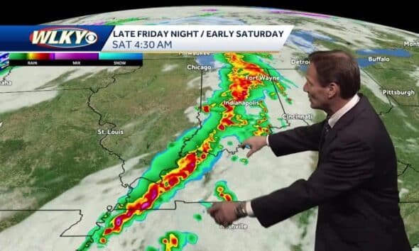 Storms arrive late tonight and Saturday afternoon