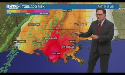 New Orleans Weather Impact: Possible tornadoes, strong winds, severe storms Saturday