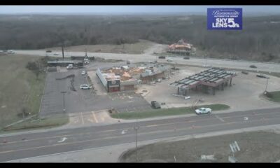 Villa Ridge, Missouri businesses and homes torn and hit by debris from severe weather