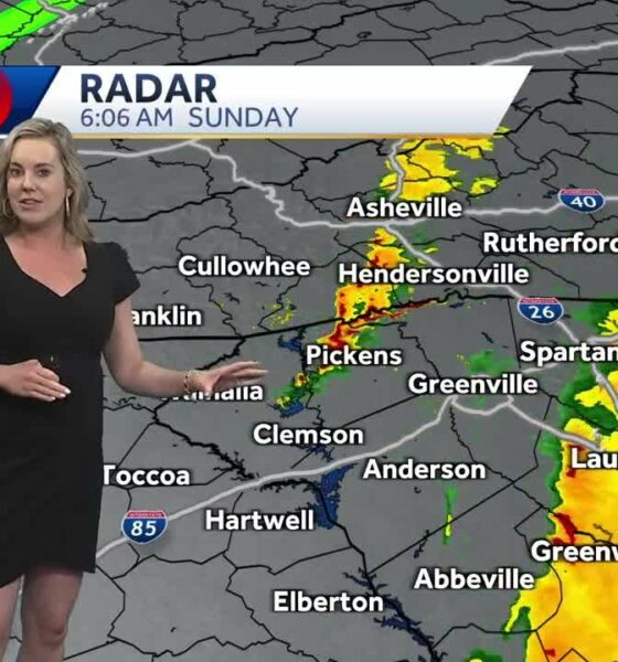 Severe weather threat ends in Upstate South Carolina