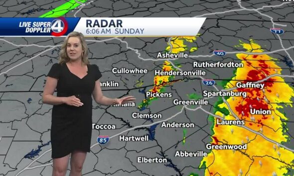 Severe weather threat ends in Upstate South Carolina