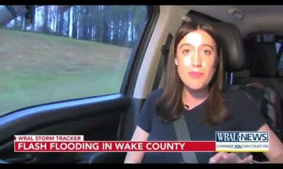 Standing water makes mess for drivers on the road Sunday