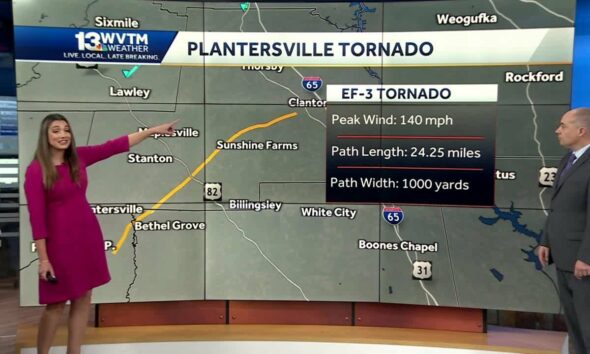 NWS confirms tornadoes with EF-0 to EF-3 strength as teams survey damage paths