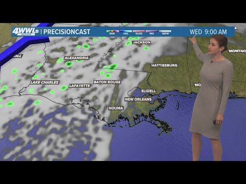 New Orleans Weather: Warming up through Wednesday with a few showers