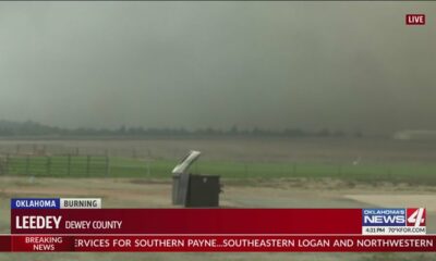 Oklahoma wildfires: Widespread damage near Leedy