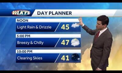 Chilly, breezy and damp Thursday