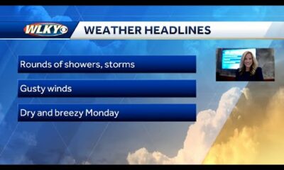 Scattered showers and storms for Sunday