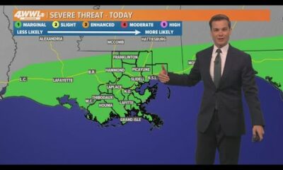 New Orleans Weather: Storms move in Monday morning