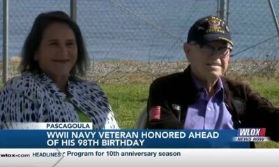 WWII Navy veteran honored ahead of his 98th birthday